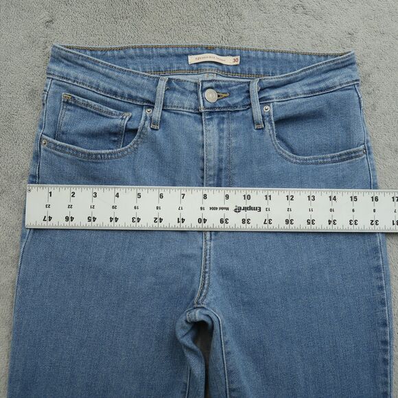 Levi's 721 Jeans Women's Size 30 Blue High-Rise Skinny Denim Pants 30" Inseam - Picture 9 of 16